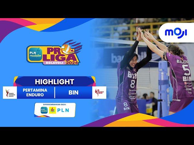 Pertamina Enduro VS BIN 0-3 | Highlight PLN Mobile Proliga 2024