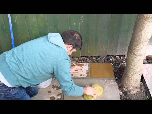 How To Point A Patio And Clean Indian Sandstone