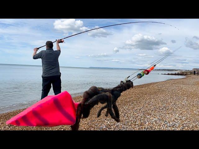 Sea Fishing U.K -CHASING  Plaice and Dodging DOGS