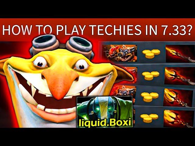 How to play Techies in 7.33? 9k mmr with Liquid.Boxi