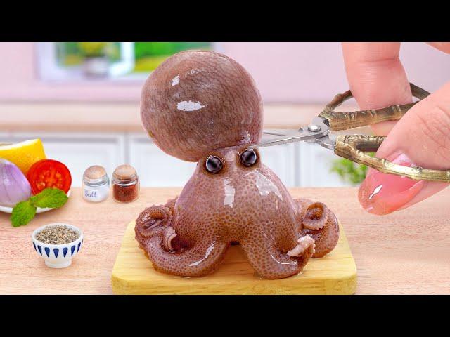 Recipe For Seafood Lover  1000+ Spicy Miniature Korean Baby Octopus Stir Fried ️Tina Mini Cooking