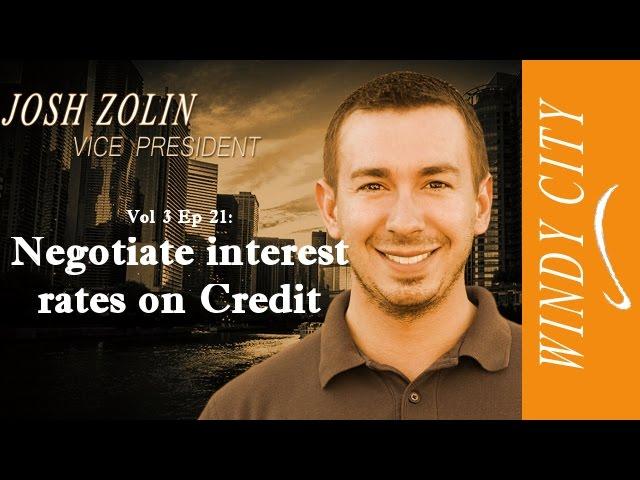 Improving Cash Flow - Negotiate Interest Rates on Credit