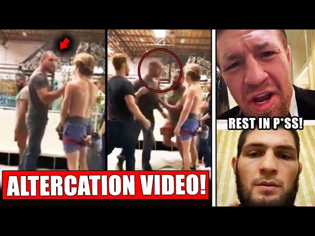 Sean Strickland in HEATED ALTERCATION over girl! Conor McGregor SLAMS Khabib after Dagestan incident