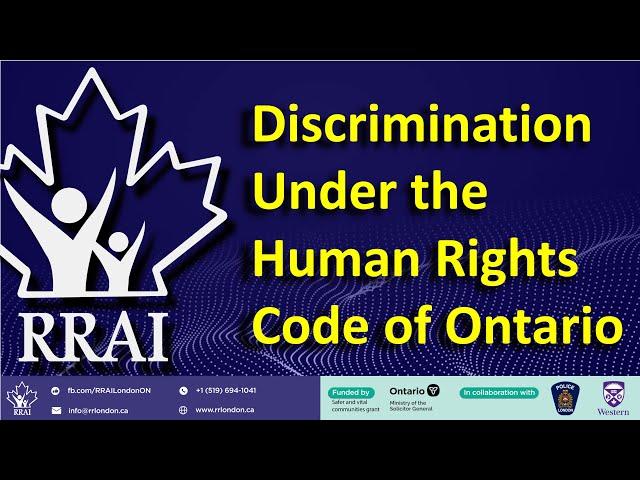 Discrimination Under the Human Rights Code of Ontario