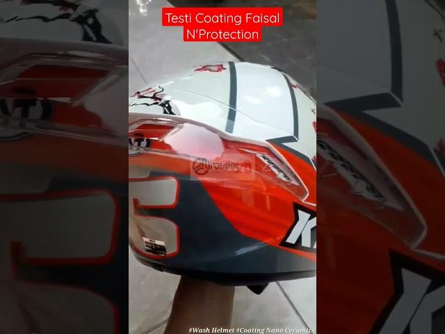 Testi Coating Nano Ceramics #kythelmet #helmetloverindonesia