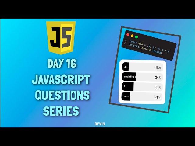 JavaScript Questions Series - 16 | #javascript #coding #mcq #snippets #code #js #viral #776