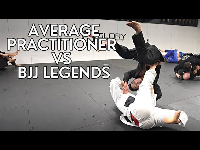 Avg BJJ Guy vs 5x BJJ Legends (CRAZY SKILL GAP)