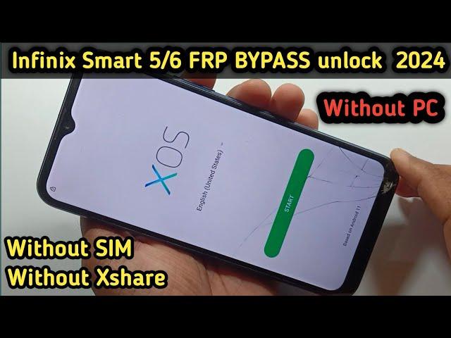 Infinix Smart 6/5 FRP Bypass 2024 || FRP LOCK Unlock/Google Bypass Without Pc Android 11