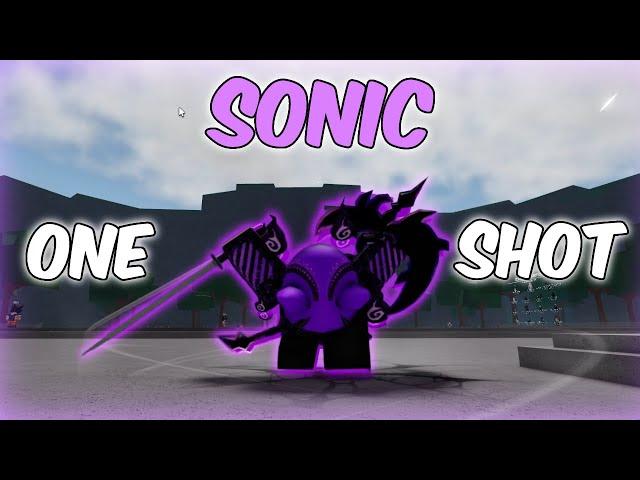 100% TRUE SONIC ONE SHOT COMBO | The Strongest Battlegrounds