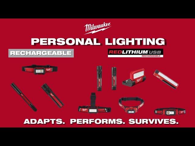 Milwaukee® REDLITHIUM™ USB and Rechargeable Personal Lights