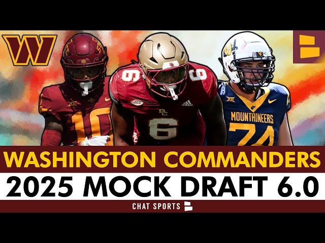 Washington Commanders 7-Round Mock Draft 6.0 | Commanders Take NCAA Sack Leader To Bolster Pass Rush