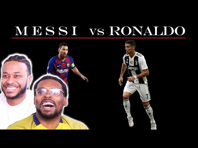 AMERICANS REACTION TO Messi vs Ronaldo - The Best GOAT Comparison