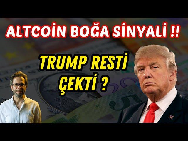 ALTCOİN BOĞA SİNYALİ GELDİ !! TRUMP RESTİ ÇEKTİ? XRP RALLİSİ !!