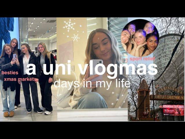 uni days in my life | friends, xmas markets, studying