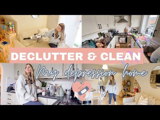 DECLUTTER, ORGANISE & CLEAN MY DEPRESSION HOME | Messy to minimal *NEW CLEAN 2024*