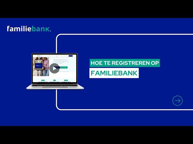 Snel en eenvoudig registreren bij Familiebank!