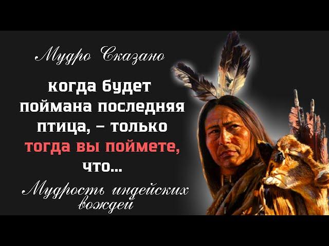 ВЕЛИКАЯ МУДРОСТЬ ИНДЕЙСКИХ ВОЖДЕЙ