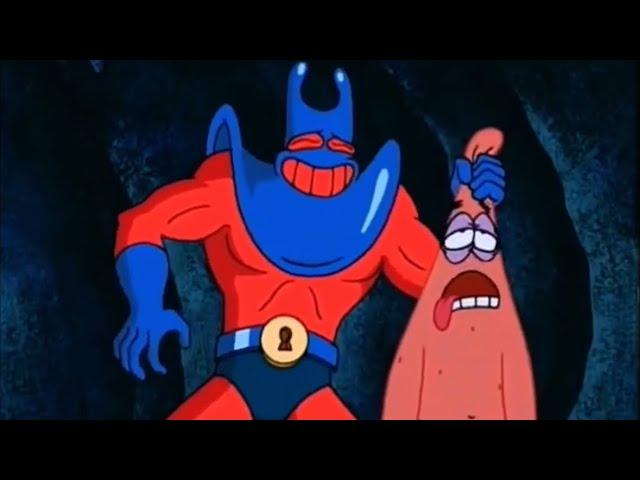 Spongebob - Man Ray whacks Patrick to a pulp!