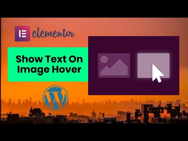 Show Text on Image Hover Elementor