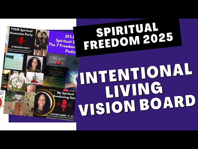 Day 6/7 Spiritual Vision Board | Manifest Spiritual Life/Work Balance -Intentional Living Commitment