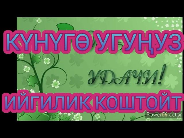 АР БИР ИШИҢИЗДИ ИЙГИЛИК КОШТОСУН ДЕСЕҢИЗ,КҮНҮГӨ УГУҢУЗ