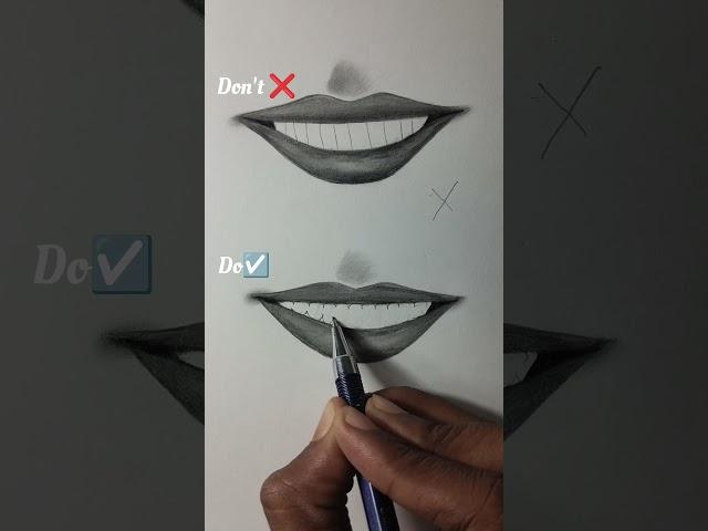 How to draw teeth #art #drawing #sketch #artist #ytshorts #viralvideo #funnyshorts #shorts