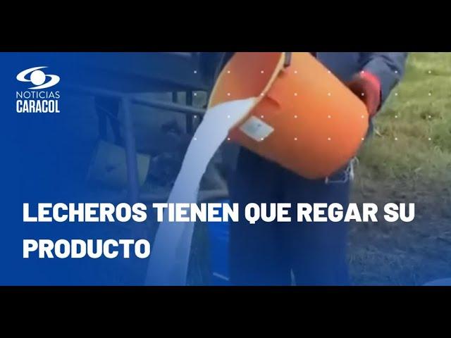 Productores de leche piden ayuda: “Es inaudito que no compren al precio justo”