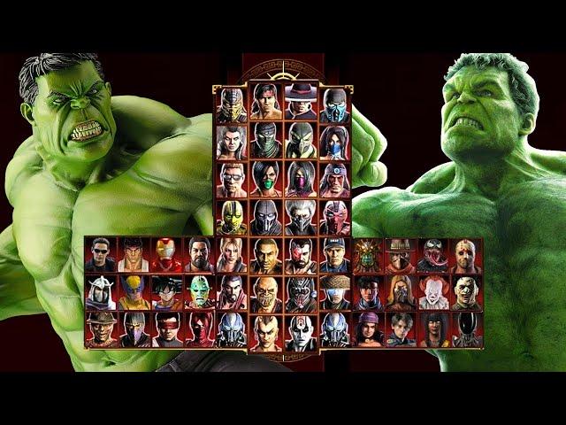 Mortal Kombat 9 - HULK MOD - Expert Arcade Ladder - Gameplay @ (1080p) - 60ᶠᵖˢ 