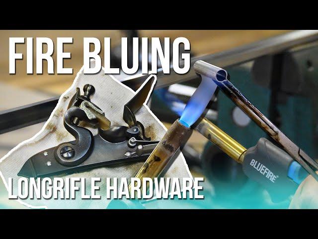 A Traditional, NON CORROSIVE Longrifle Hardware Finish | Kibler Kit Class NMLRA | Fire Bluing Finish