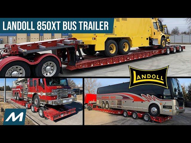 Landoll 850XT Bus Hauler,  RV Coach, Truck Lowboy Trailer