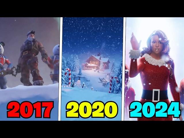 Evolution of Christmas Seasons in Fortnite Trailers, Shorts & Cutscenes