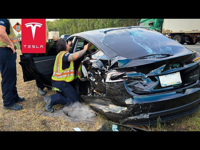 24-hour-old Tesla Model 3 Highland Totaled By Lying Driver