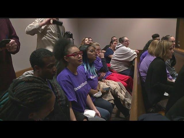 Show of support in court for Warren teen charged with murder