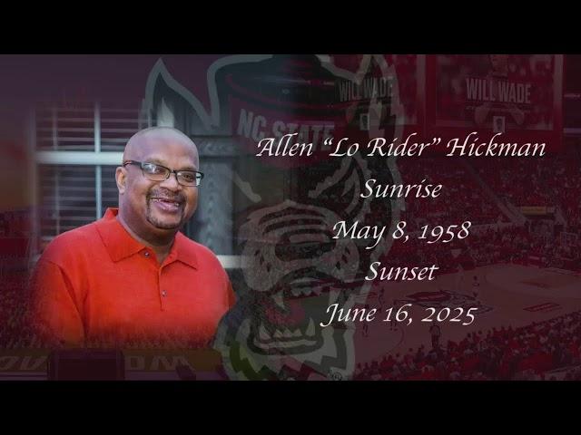 Celebration Of Life Mr. Allen "Low Rider" Hickman June 23, 2025