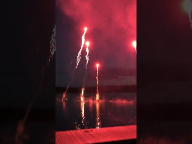 Fireworks + WATER = WOW!!!!  This is so cool #fireworks