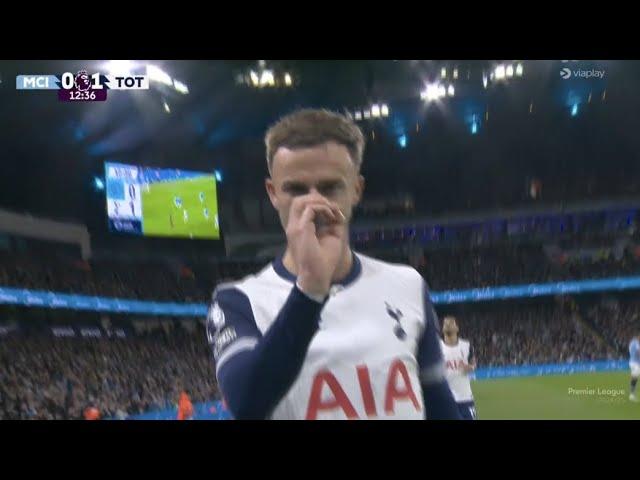 James Madison Goal, Manchester City vs Tottenham Hotspur (0-1) Goals and Extended Highlights