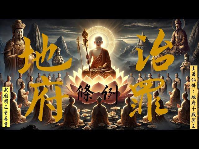 (全冊完整)國語有聲善書【地府治罪條例】十殿閻王著 (大小地獄？如何不下地獄？全部地府介紹？孟婆？枉死？願求修大道、吃素清口、替人生前註籍/超拔亡魂到無極證道院/昊天紫綬靈修院，證道後可脫離輪迴！)