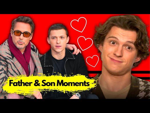 Robert Downey Jr and Tom Holland  Funny Father & Son Moments(Part-2) | Marvel Cast Funny