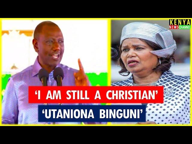 Ruto responds to Rev Teresia Wairimu Sermon Prophesy & Clergy who have questioned his Christianity