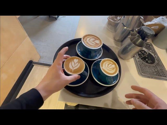 12 hours of relaxing cafe workflow - Barista working at 8 different cafes…