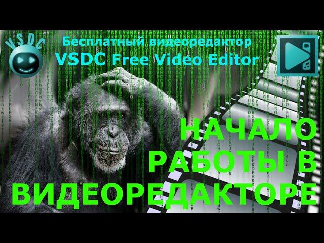 Начало работы в видеоредакторе. Видео монтаж. Обучение. Видеоредактор VSDC Free Video Editor