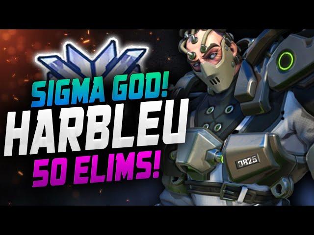 HARBLEU SIGMA GOD?! 50 ELIMS! POTG! [ OVERWATCH SEASON 23 TOP 500 ]