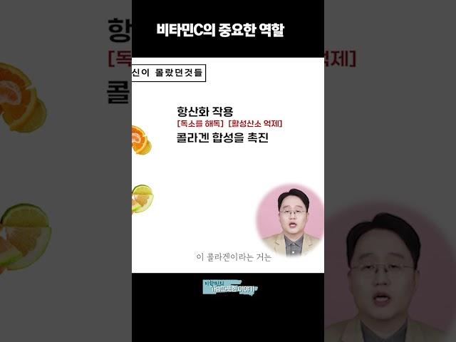 비타민C의 중요한 역할!!