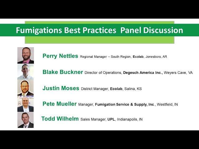 Fumigation Panel Discussion at CONVEY'23