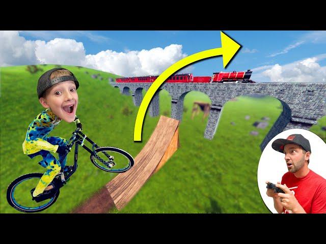 Father & Son BIKE A 5,000 FOOT DEATH JUMP (Descenders)