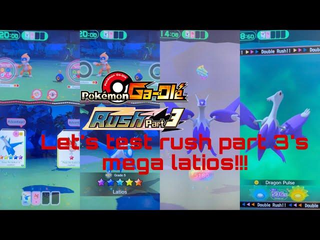 *LETS TEST MEGA LATIOS PSYCHODRAGON DOUBLE RUSH !!!* Pokémon gaole rush part 3!!!