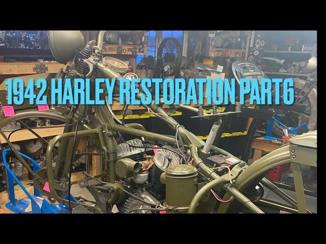 1942 WW2 Harley WLC project build part 6 . Restoration