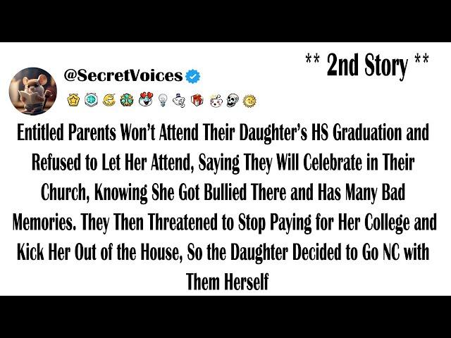 Entitled Parents Won’t Attend Their Daughter’s HS Graduation and Refused to Let Her Attend, Sayin...