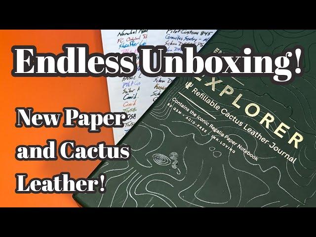 Endless Stationery Unboxing: Regalia Paper and the Explorer in Cactus Leather!