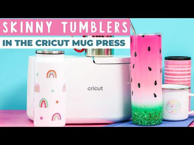 Skinny Tumblers in the Cricut Mug Press with Inserts